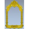 Арочная резная рама STL для ЧПУ - барочный картуш и колонны