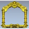 Арочная резная рама STL для ЧПУ - барочный картуш и колонны
