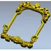 Rococo shell frame - detailed STL 3D model for CNC milling