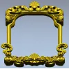 Rococo shell frame - detailed STL 3D model for CNC milling