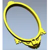 Baroque Oval Frame STL for CNC Milling