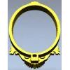 Baroque Oval Frame STL for CNC Milling
