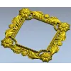 Floral Acanthus Square Frame STL 3D Model for CNC
