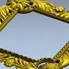 Floral Acanthus Square Frame STL 3D Model for CNC