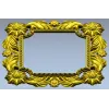 Floral Acanthus Square Frame STL 3D Model for CNC