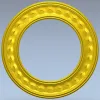 Braided Halo Round Frame - STL 3D model for CNC