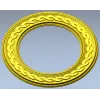 Braided Halo Round Frame - STL 3D model for CNC