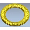 Braided Halo Round Frame - STL 3D model for CNC