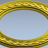 Braided Halo Round Frame - STL 3D model for CNC