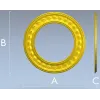 Braided Halo Round Frame - STL 3D model for CNC