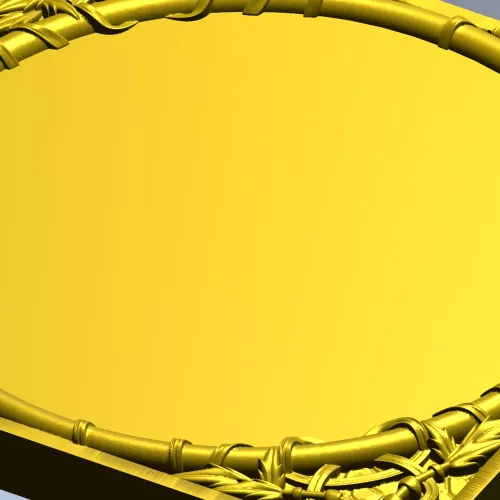 Bamboo Circle Relief Panel - STL 3D model for CNC