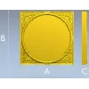 Bamboo Circle Relief Panel - STL 3D model for CNC
