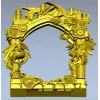 Draconic Gate archway STL for CNC