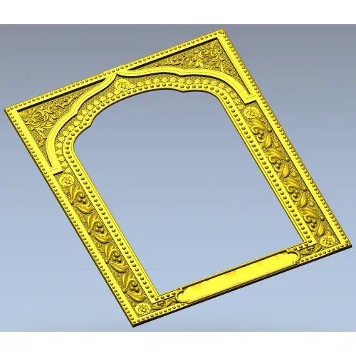 Рамка-киот с растительным орнаментом - 3D модель .stl для ЧПУ