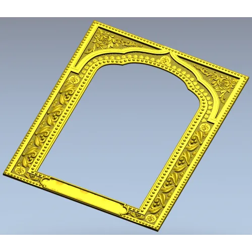 Рамка-киот с растительным орнаментом - 3D модель .stl для ЧПУ