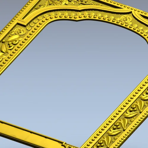 Рамка-киот с растительным орнаментом - 3D модель .stl для ЧПУ