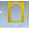 Рамка-киот с растительным орнаментом - 3D модель .stl для ЧПУ