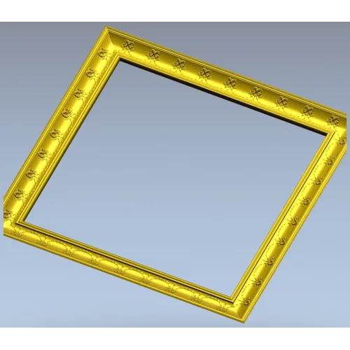 Классическая квадратная рамка - 3D модель STL для ЧПУ