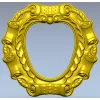Baroque Ribbon Frame - STL 3D model for CNC