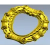Baroque Ribbon Frame - STL 3D model for CNC