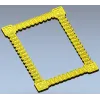 Baroque Beaded Decorative Frame - STL 3D model for CNC