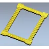 Baroque Beaded Decorative Frame - STL 3D model for CNC