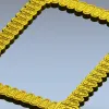 Baroque Beaded Decorative Frame - STL 3D model for CNC