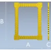 Baroque Beaded Decorative Frame - STL 3D model for CNC