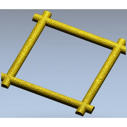 Трубчатая рельефная рамка - 3D модель STL для ЧПУ