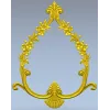 Резная декоративная рамка в стиле рококо - STL модель для ЧПУ
