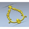 Резная декоративная рамка в стиле рококо - STL модель для ЧПУ