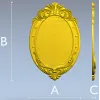 Овальная резная рамка в стиле рококо - STL модель для ЧПУ