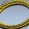 Овальная рамка с канатным узором - STL 3D модель для ЧПУ