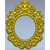 Ornamental Baroque Oval Frame STL for CNC Milling