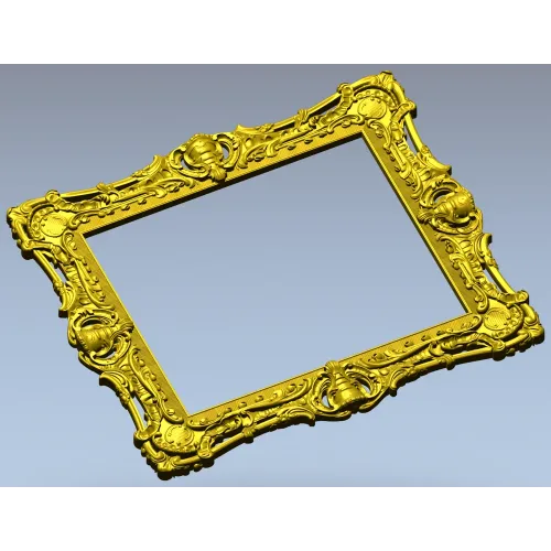 Резная рамка в стиле рококо - 3D модель STL для ЧПУ