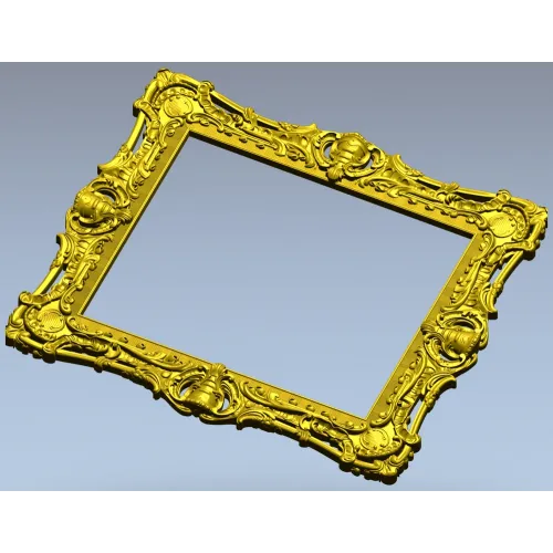 Резная рамка в стиле рококо - 3D модель STL для ЧПУ