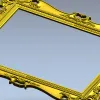 Резная рамка в стиле барокко - stl модель для ЧПУ