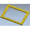 Baroque Vine Frame - ornamental STL 3D model for CNC