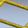 Baroque Vine Frame - ornamental STL 3D model for CNC