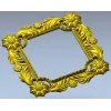 3D модель декоративной рамки "Златоцвет" в формате STL для ЧПУ