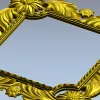 3D модель декоративной рамки "Златоцвет" в формате STL для ЧПУ