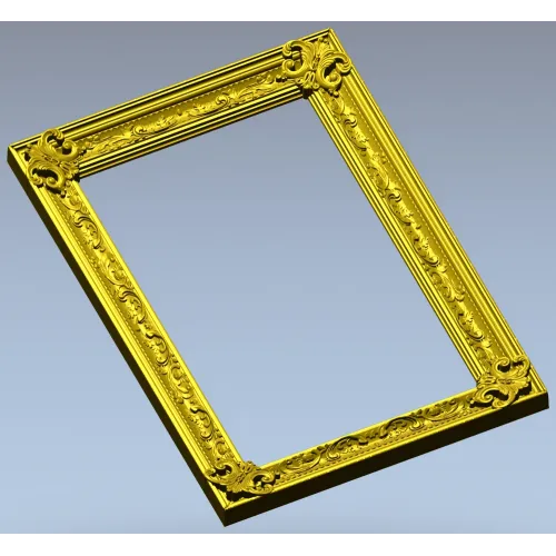 Baroque Acanthus Frame STL for CNC
