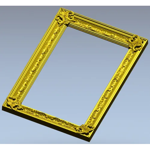 Baroque Acanthus Frame STL for CNC