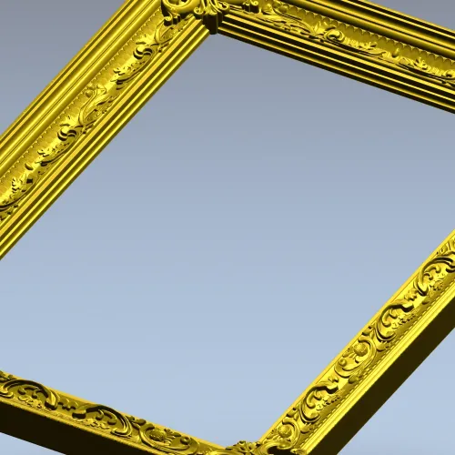 Baroque Acanthus Frame STL for CNC