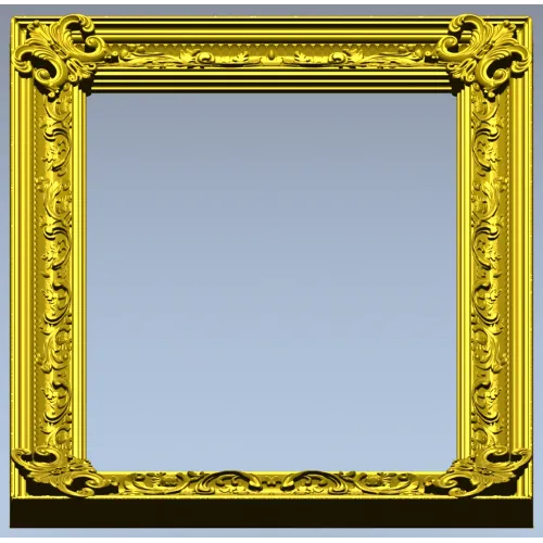Baroque Acanthus Frame STL for CNC