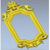 Рокайльная резная рамка STL для ЧПУ
