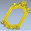 Рокайльная резная рамка STL для ЧПУ