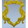 Rococo Shield Frame STL for CNC