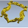 Rococo Shield Frame STL for CNC