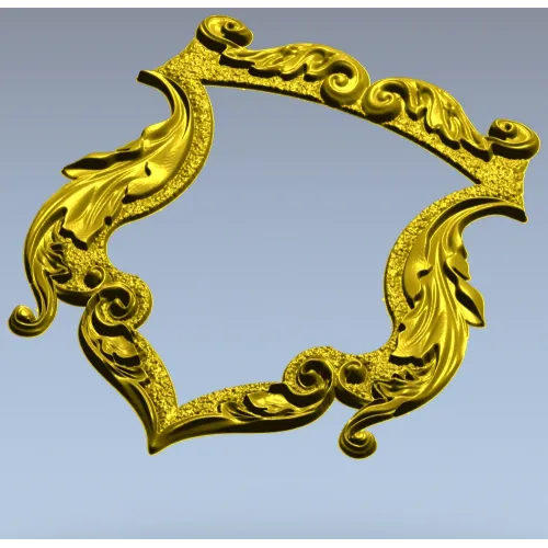 Rococo Shield Frame STL for CNC